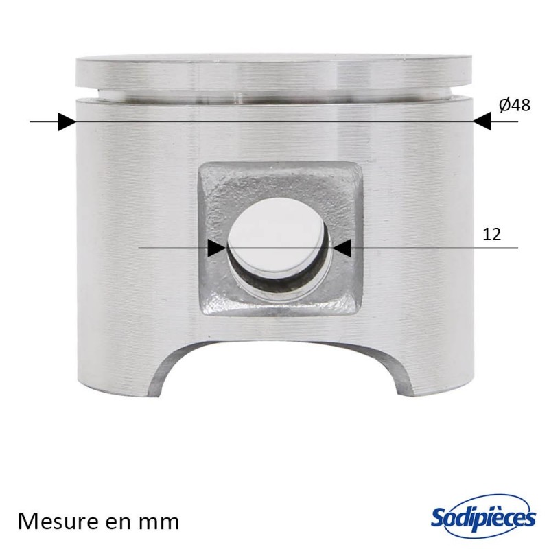Cylindre piston pour tronçonneuse Husqvarna 61. Ø 48 mm : : Jardin