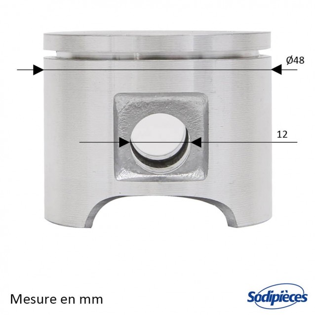 Cylindre piston tronçonneuse Husqvarna 61 Ø 48mm