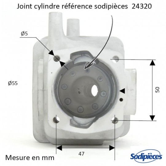 Cylindre piston découpeuse Husqvarna/Partner K650 Ø 50 mm