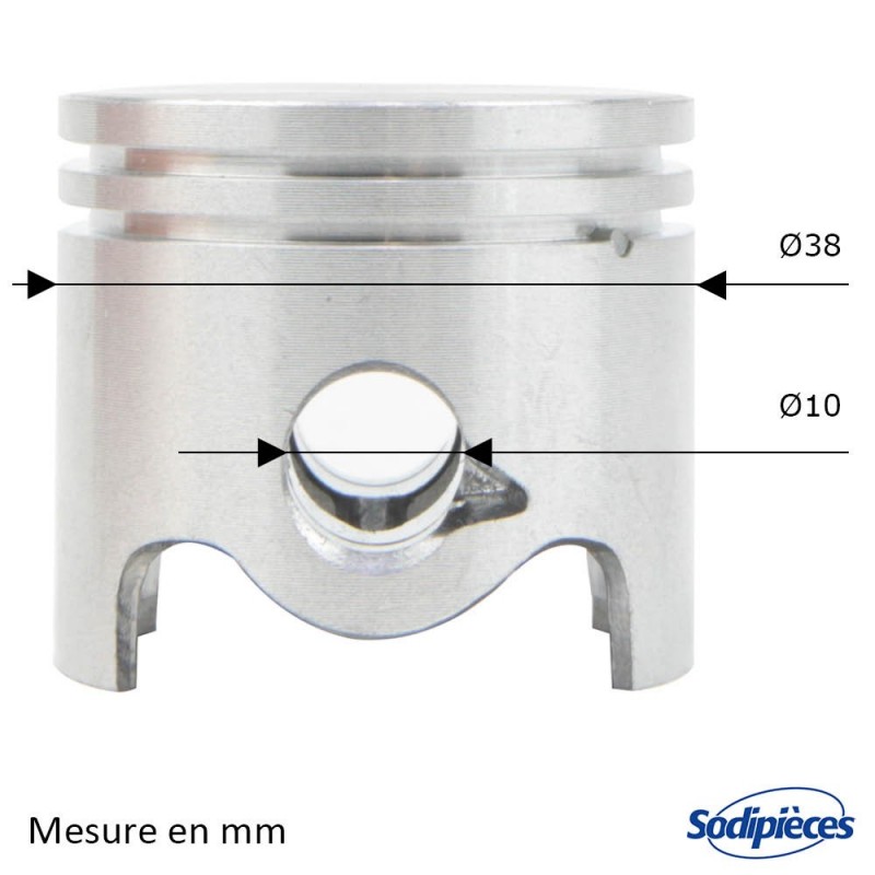 Cylindre piston tronçonneuse Husqvarna/Partner diam 51 mm