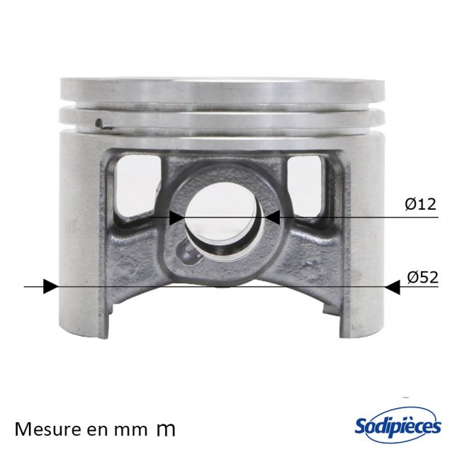Cylindre piston tronçonneuse Stihl 046-MS460 Ø 52mm Cylindre piston tronçonneuse Stihl 046-MS460 Ø 52mm