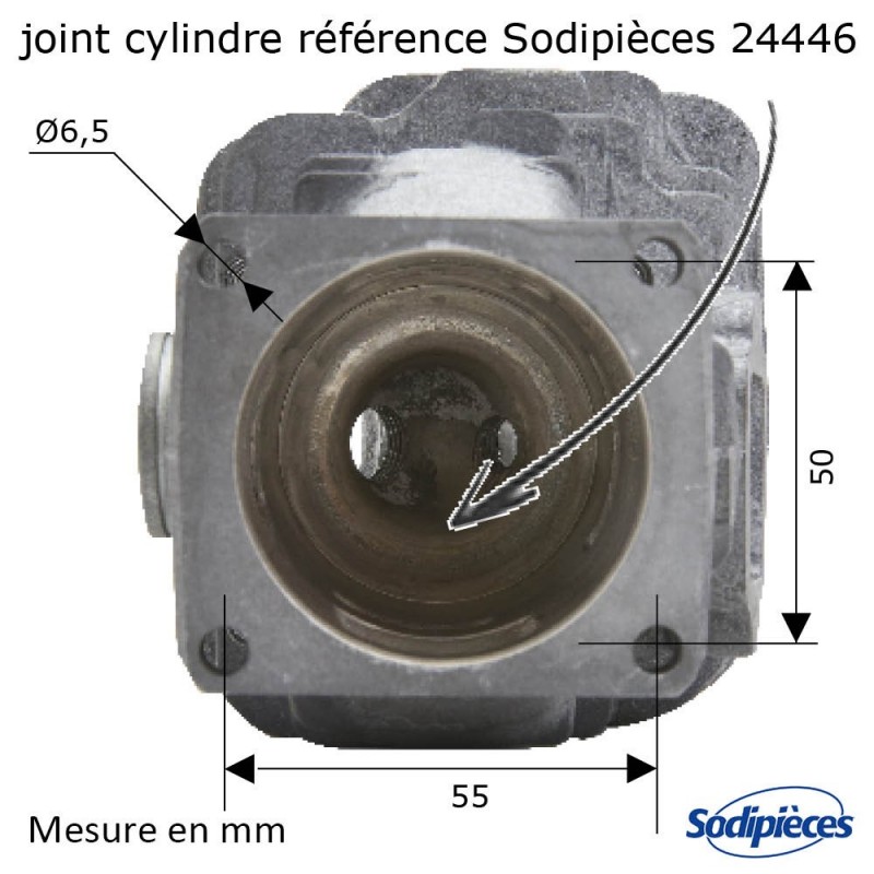 Cylindre piston tronçonneuse Stihl 046-MS460 Ø 52mm