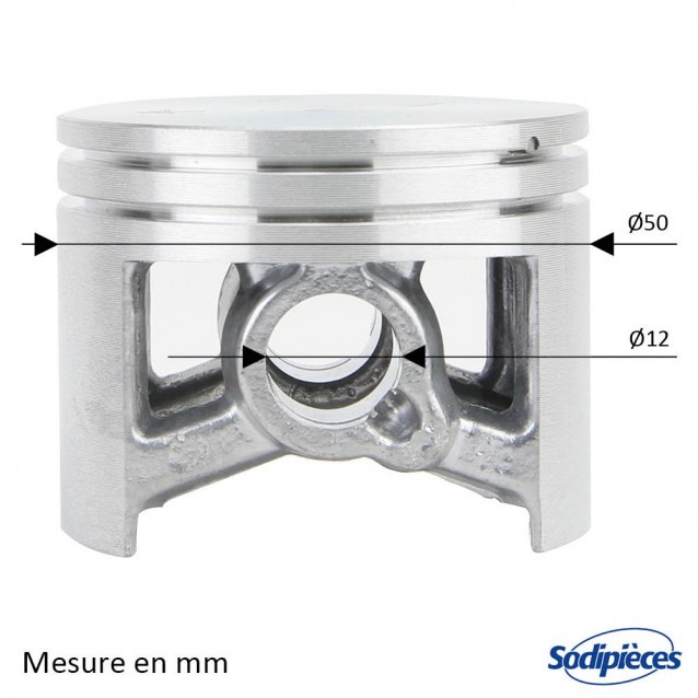 Cylindre piston tronçonneuse pour Stihl 044, MS440 Ø 50mm Cylindre piston tronçonneuse pour Stihl 044, MS440 Ø 50mm