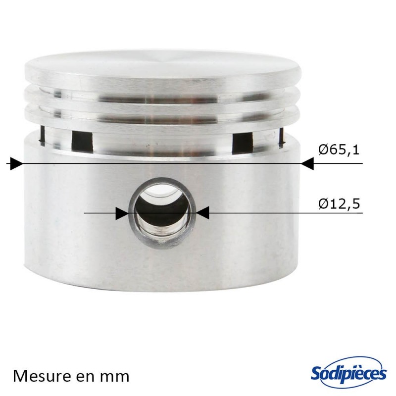 Segmentation: kit Jeu complet pour un piston de Ø74.5mm