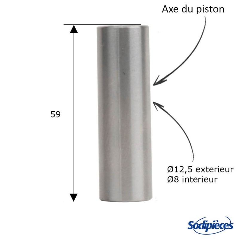 Jeu de segments N° 298 982, piston  N° 295 904 pour Briggs & Stratton