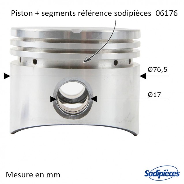 Kit réparation moteur pour Briggs & Stratton 8 hp horizontal (cote réparation)