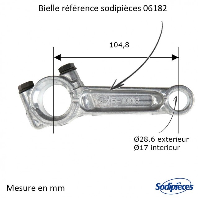Kit réparation moteur pour Briggs & Stratton 8 hp horizontal (cote réparation)