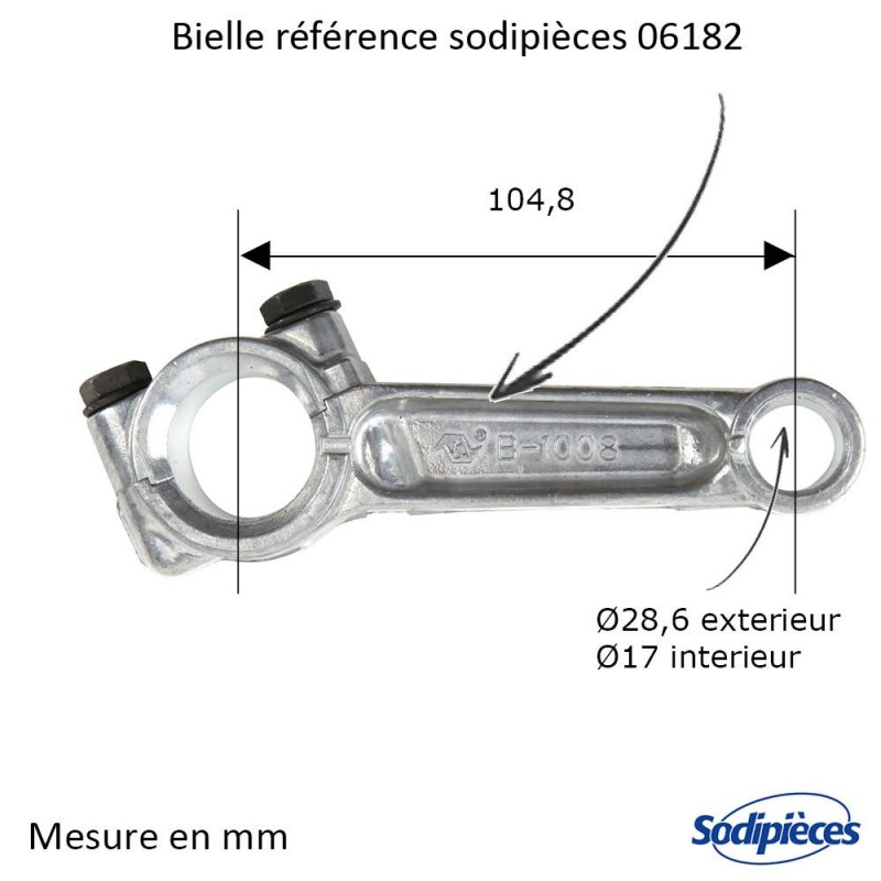 Kit réparation moteur pour Briggs & Stratton 8 hp horizontal (cote réparation)