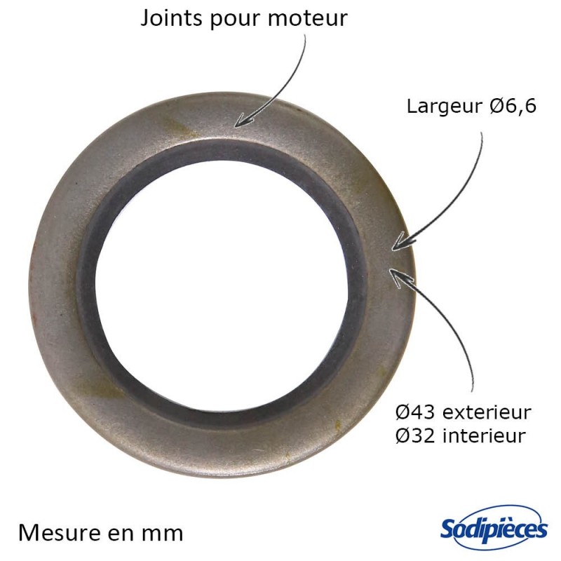 Joint spi pour B&S 391086-298423. Tecumseh 31950