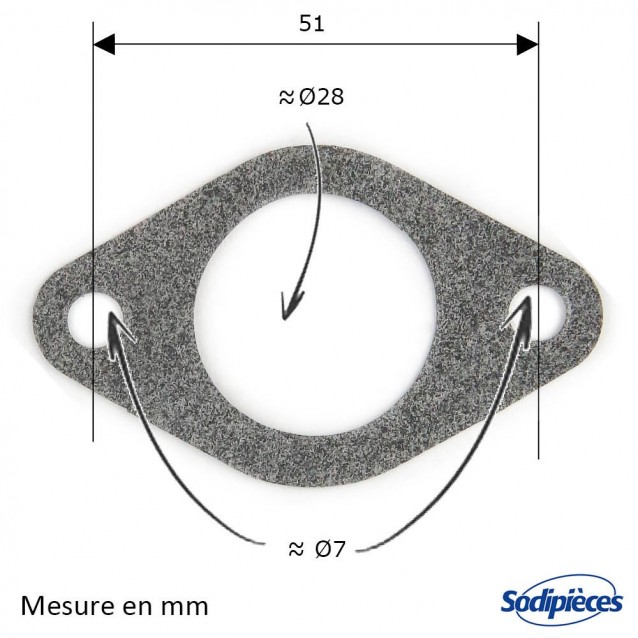 Joint de carburateur, cylindre pour B&S 270267