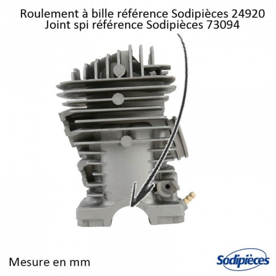 Cylindre piston tronçonneuse pour Stihl MS 390 Ø 49 mm