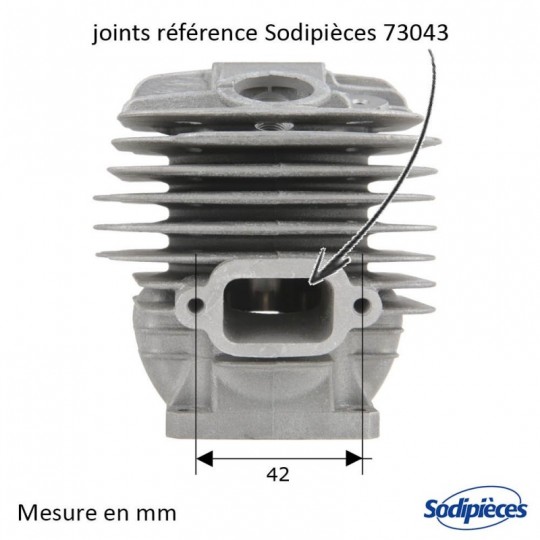 Cylindre piston tronçonneuse Stihl  036-036 QS/MS Ø 48mm