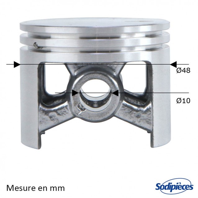 Cylindre piston tronçonneuse Stihl  036-036 QS/MS Ø 48mm