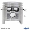 Cylindre piston tronçonneuse Stihl 050, 051, TS510. Ø 52mm