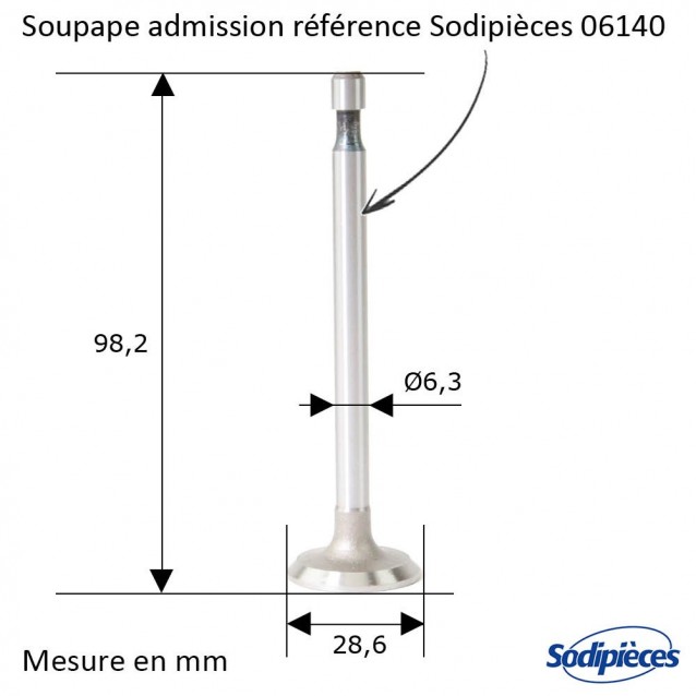 Kit réparation moteur pour Briggs & Stratton 5 hp horizontal (cote réparation)
