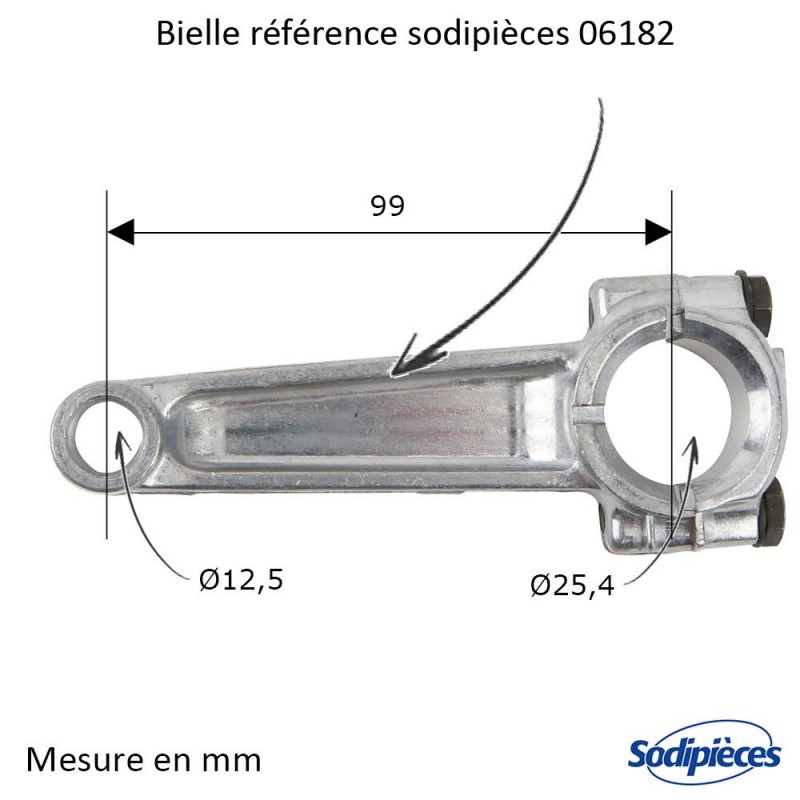 Kit réparation moteur pour Briggs & Stratton 5 hp horizontal (cote réparation)