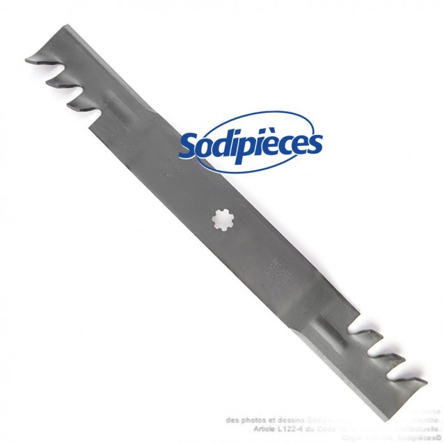 Lame tondeuse 54,5 cm. Al. étoile 7 pointes. Pour Husqvarna et John Deere Lame tondeuse 54,5 cm. Al. étoile 7 pointes. Pour Husqvarna et John Deere