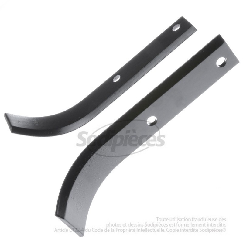 Outils de fraises type bineur large pour fraises diam 360 mm. L : 225 mm