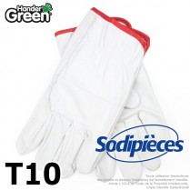 Gants cuir haute qualité. Cuir et jardin. HanderGreen® T10