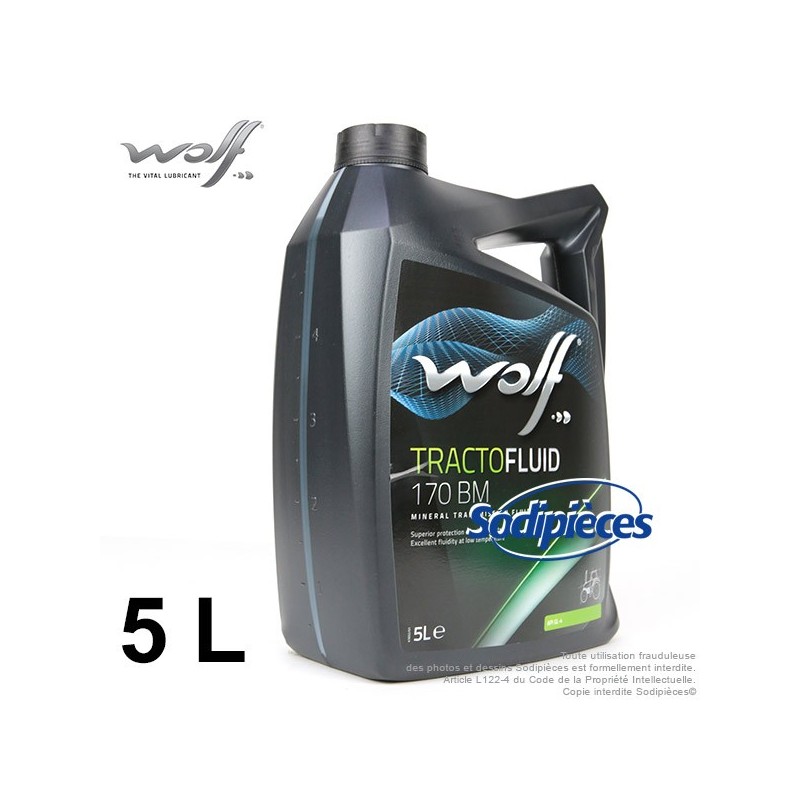 Huile agricole Wolf Tractofluid 170 BM 5L