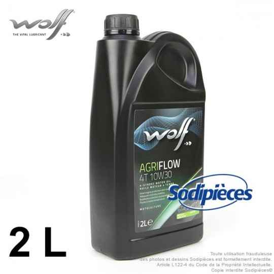 Huile moteur Wolf Agriflow 4T 10W30 2L