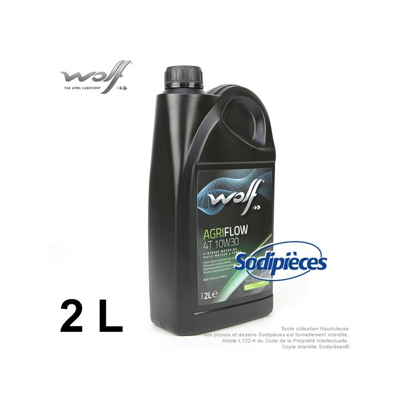Huile moteur Wolf Agriflow 4T 10W30 2L