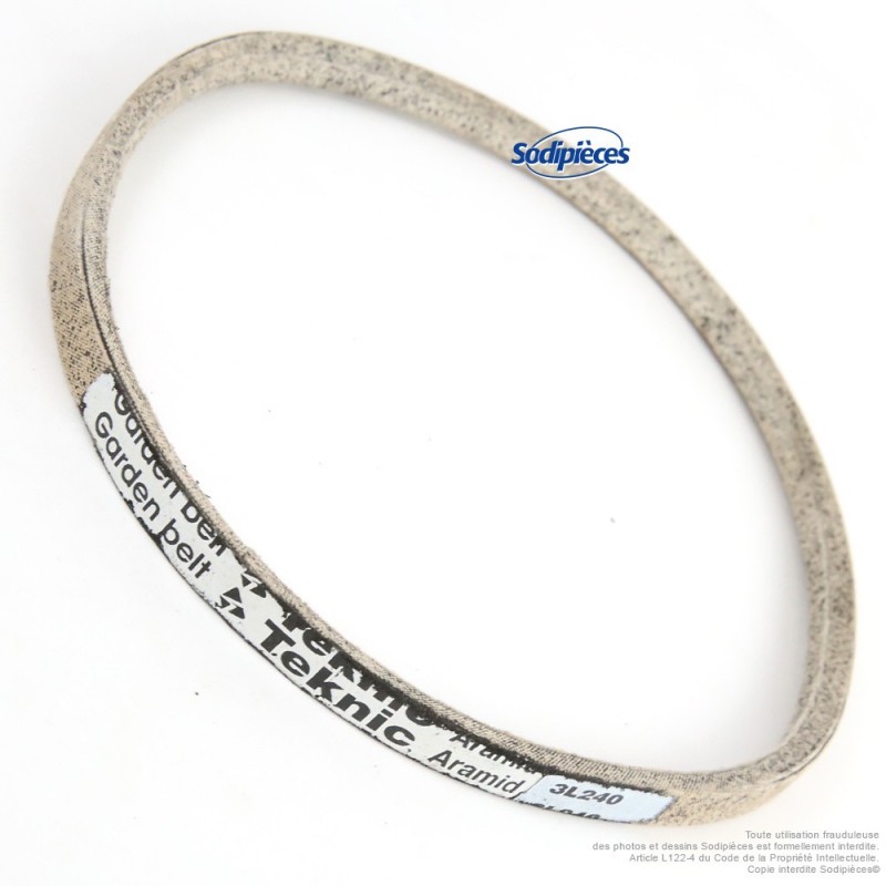 Courroie 3L24 Kevlar Trapézoïdale. 9,5 mm x 610 mm.