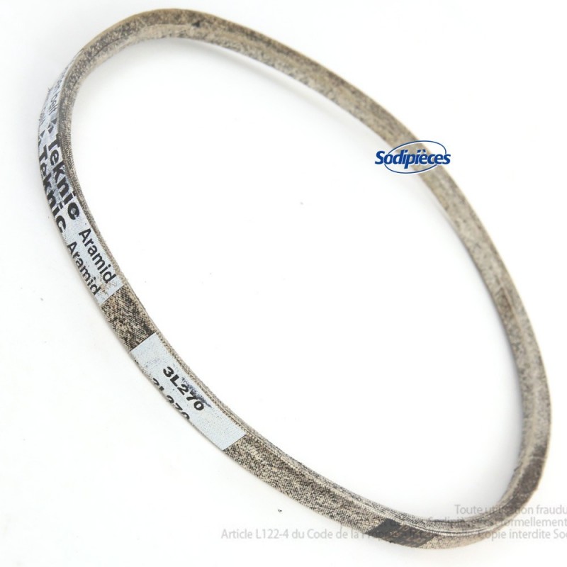 Courroie 3L27 Kevlar Trapézoïdale. 9,5 mm x 686 mm.