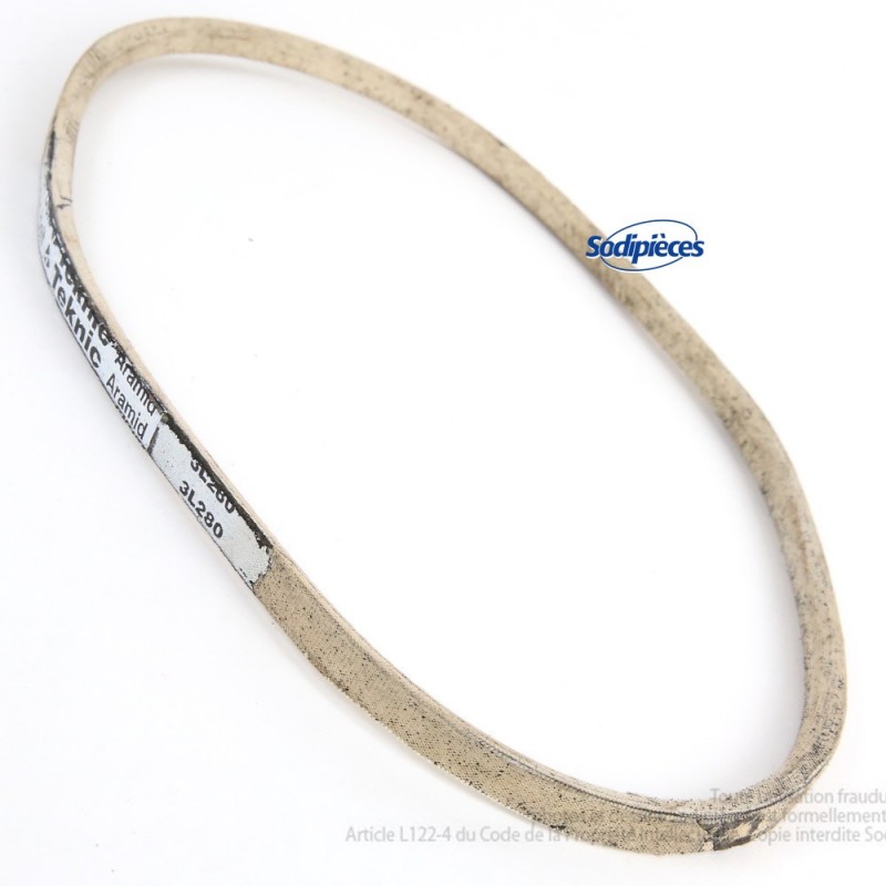Courroie 3L28 Kevlar Trapézoïdale. 9,5 mm x 711 mm.