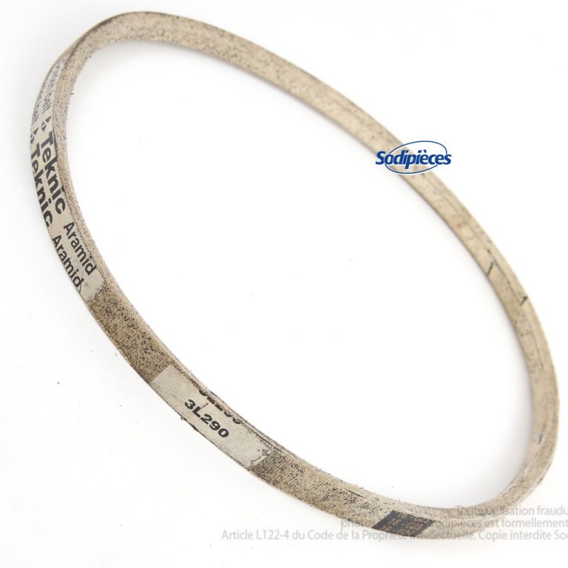 Courroie 3L29 Kevlar Trapézoïdale. 9,5 mm x 737 mm.