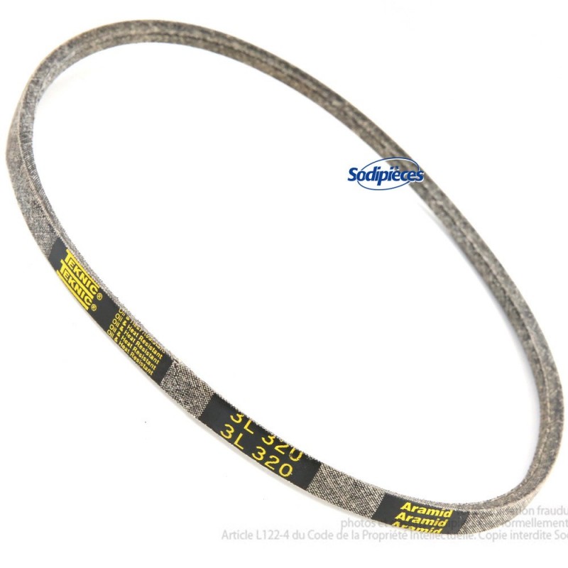 Courroie 3L32 Kevlar Trapézoïdale. 9,5 mm x 813 mm.