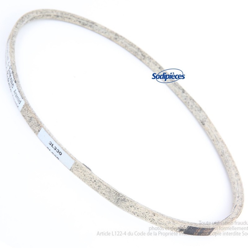 Courroie 3L33 Kevlar Trapézoïdale. 9,5mm x 838 mm.