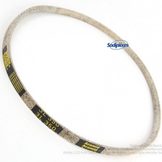 Courroie 3L35 Kevlar Trapézoïdale. 9,5 mm x 889 mm.