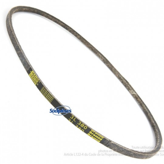 Courroie 3L38 Kevlar Trapézoïdale. 9,5 mm x 965 mm.