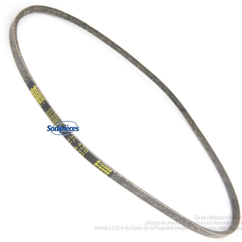 Courroie 3L42 Kevlar Trapézoïdale. 9,5 mm x 1067 mm.