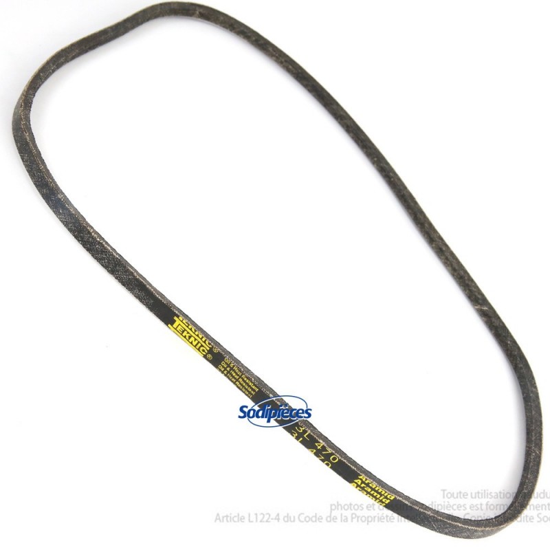 Courroie 3L47 Kevlar Trapézoïdale. 9,5 mm x 1194 mm.
