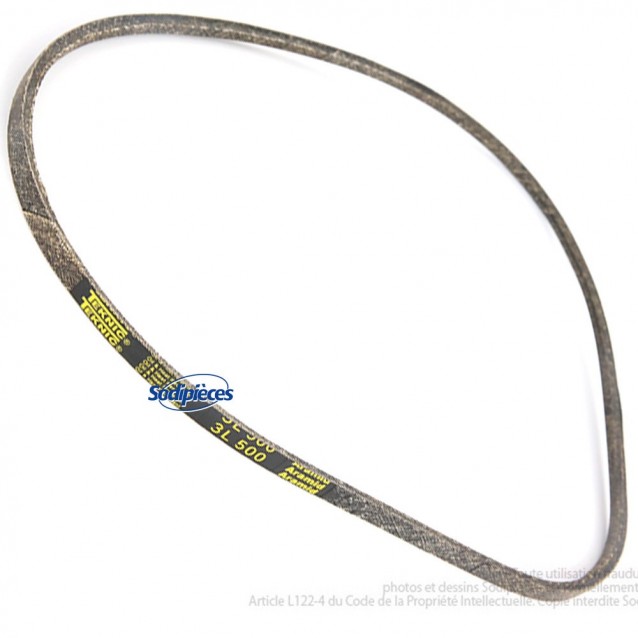 Courroie 3L50 Kevlar Trapézoïdale. 9,5 mm x 1270 mm.