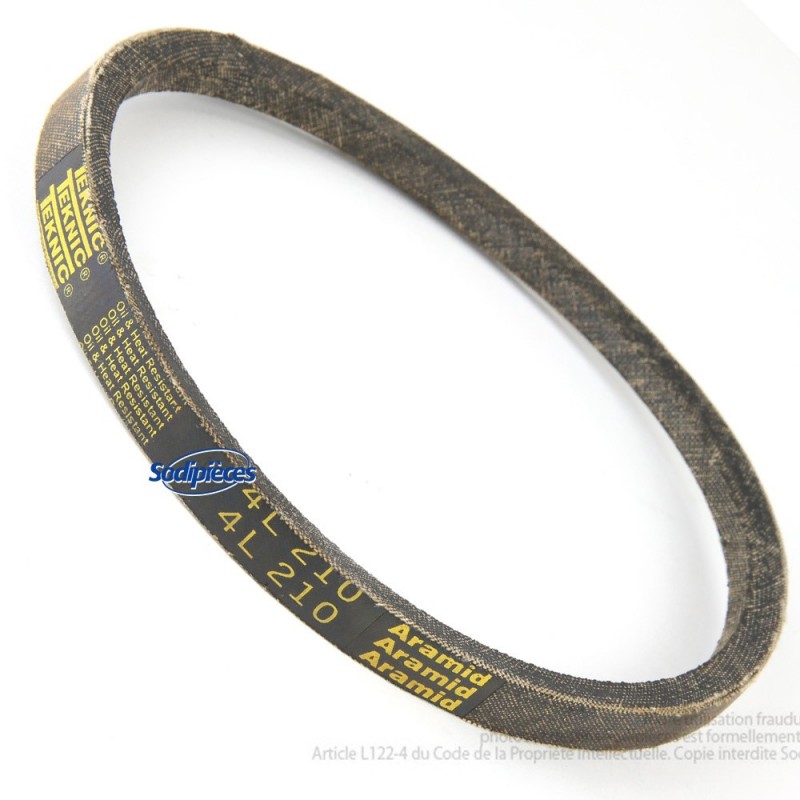 Courroie tondeuse 4L210 Kevlar Trapézoïdale 12,7 mm x 533 mm