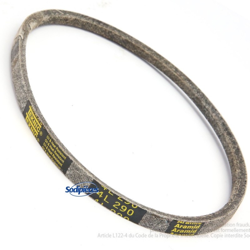 Courroie tondeuse 4L290 Kevlar Trapézoïdale 12,7 mm x 737 mm