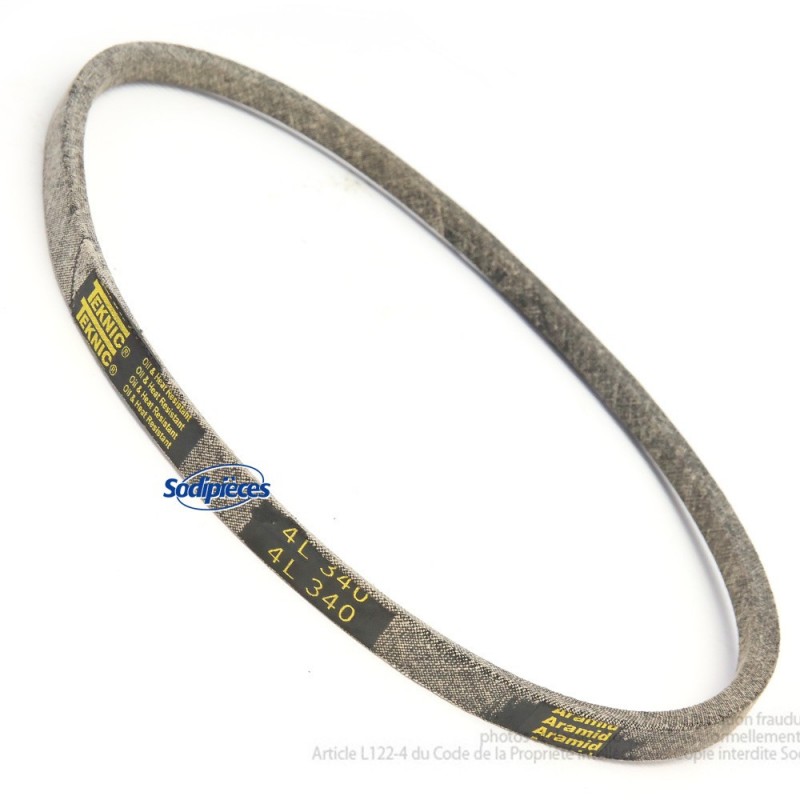Courroie tondeuse 4L340 Kevlar Trapézoïdale 12,7 mm x 864 mm