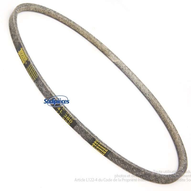 Courroie tondeuse 4L380 Kevlar Trapézoïdale 12,7 mm x 965 mm