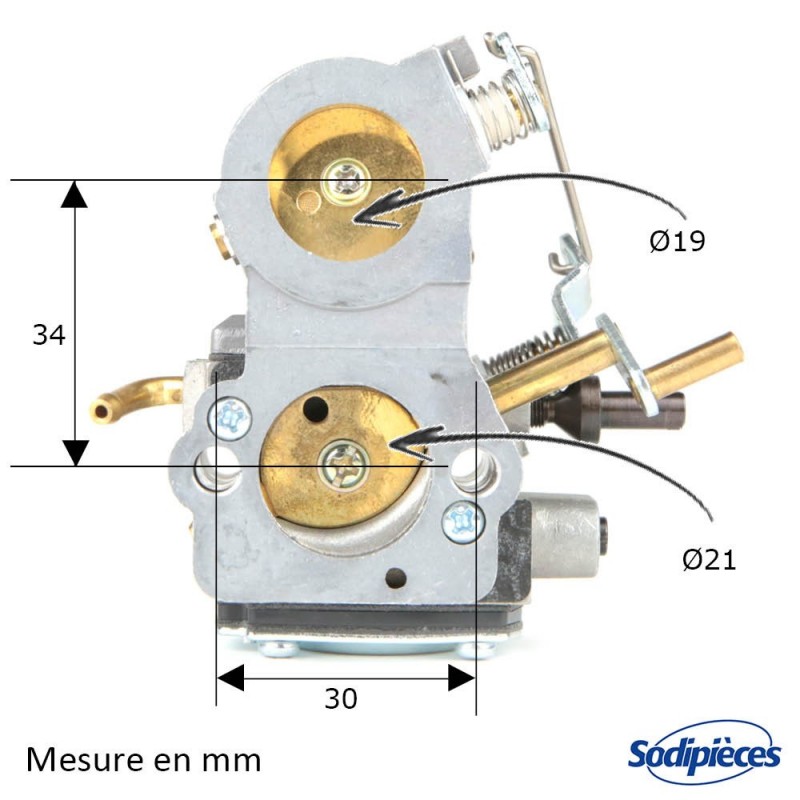 Carburateur PARTNER K750. Remplace : 503 28 32 09