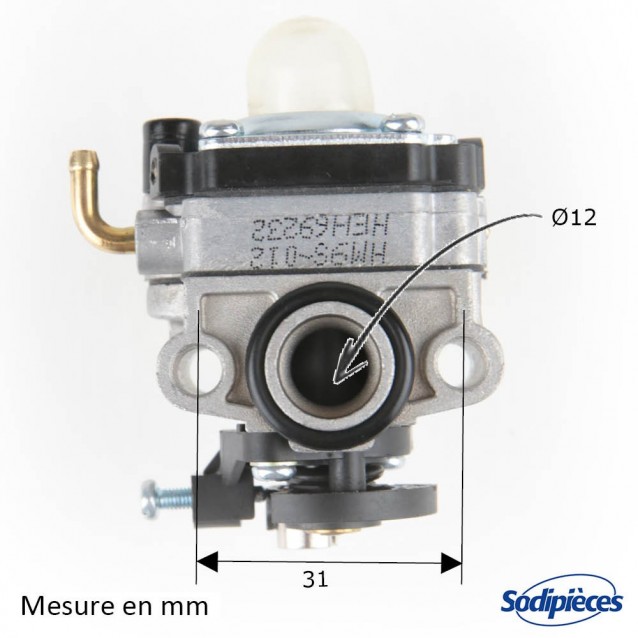 Carburateur pour débrousailleuse. Remplace WY.