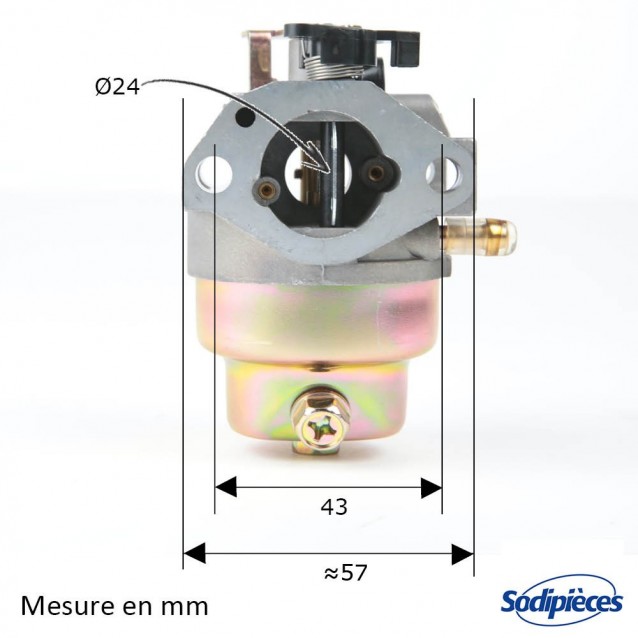 Carburateur pour Honda GCV160, GCV135 N° 16100ZM0804, 16100Z0L013,  16100Z0L023