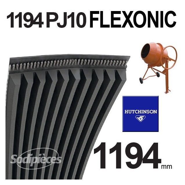 Poly-V Elastique FLEXONIC 1194PJ10 Hutchinson