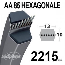 Courroie AA85 Héxagonale. 13 mm x 2242 mm.
