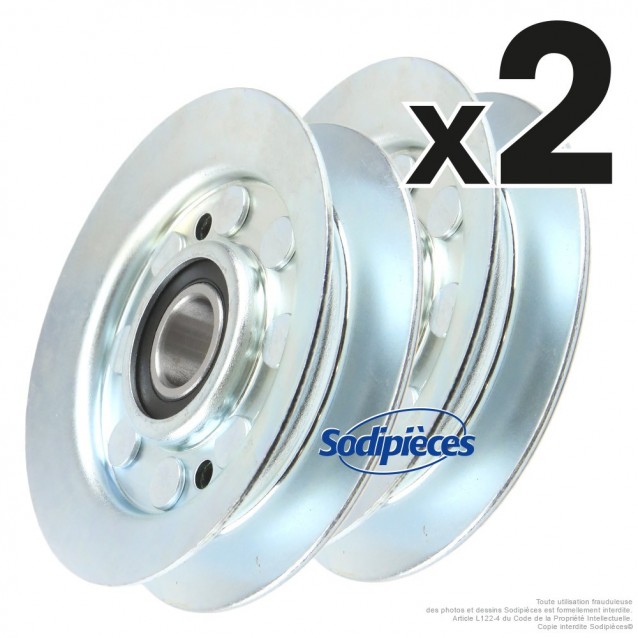 Poulie pour Castel Garden 25601555/0. Par 2