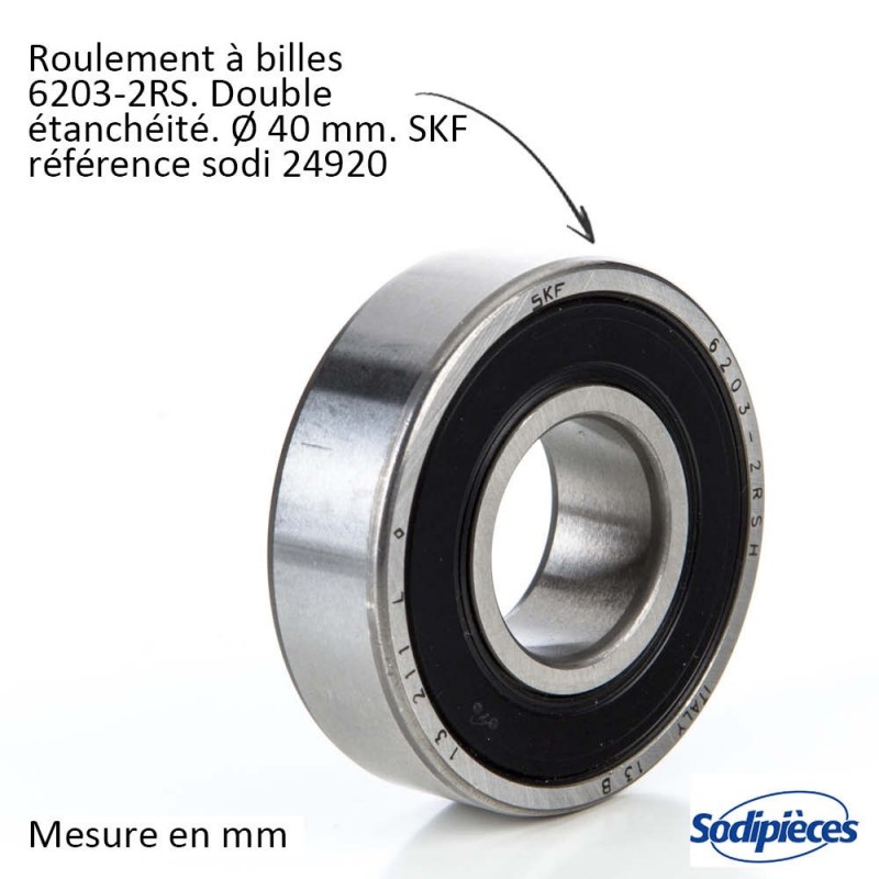 Palier de lame pour AYP 165579