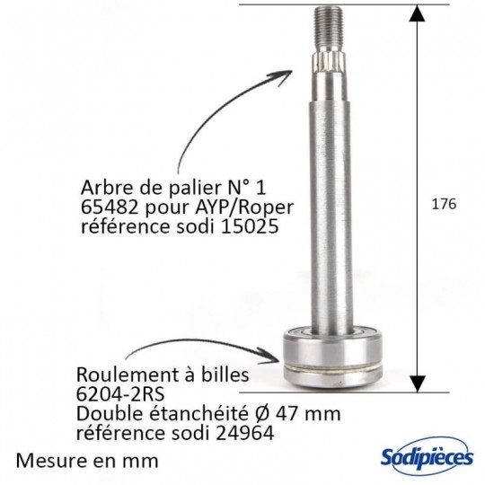 Palier de lame pour AYP 165579