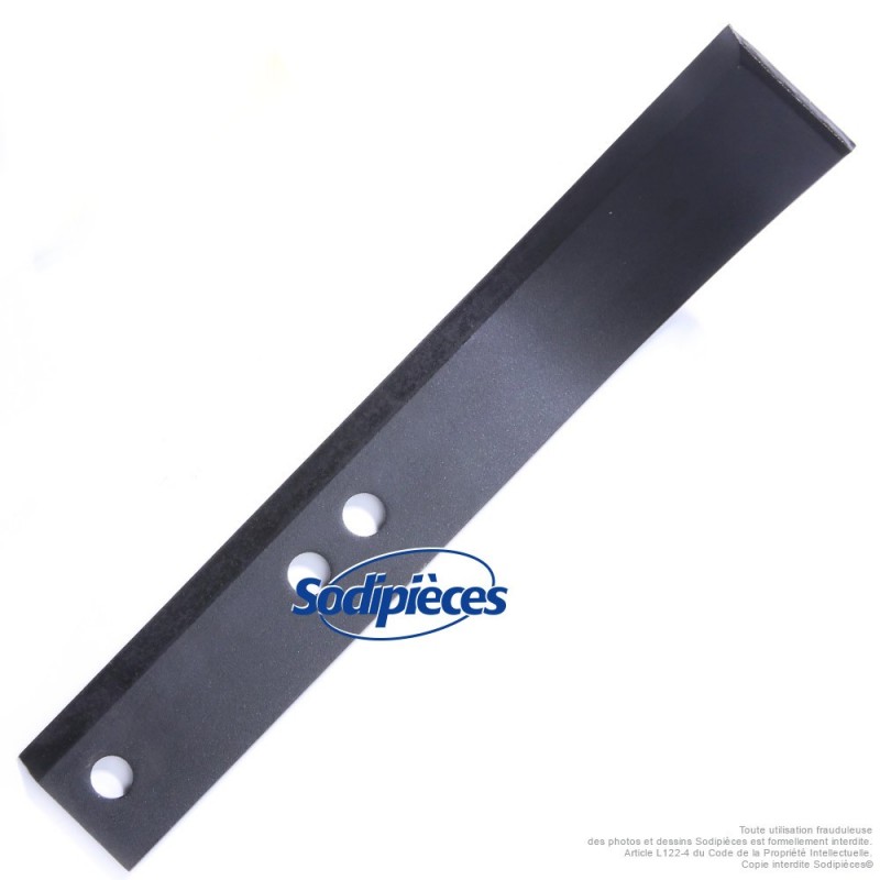 Outil de fraise gauche type bineur large universel. L : 240 mm